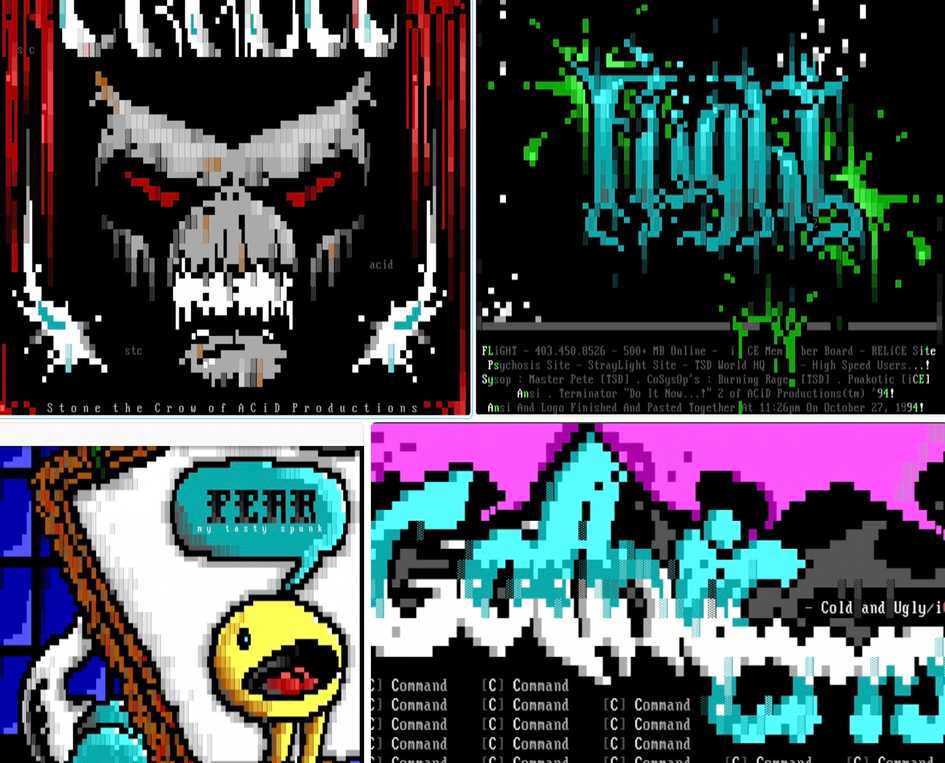 exemples d'art ANSI